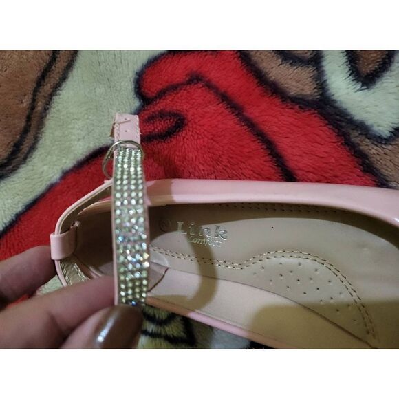 New Sz2 girls pink gems flats - Picture 3 of 4